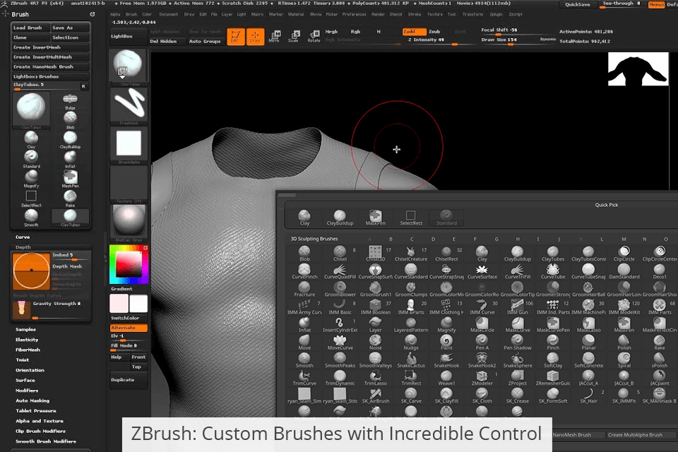 mudbox vs zbrush for games