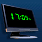 clock screen saver logo