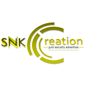 snk creation blue digital pixel alternative logo