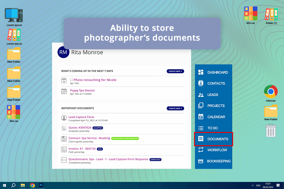 17hats photography studio management software