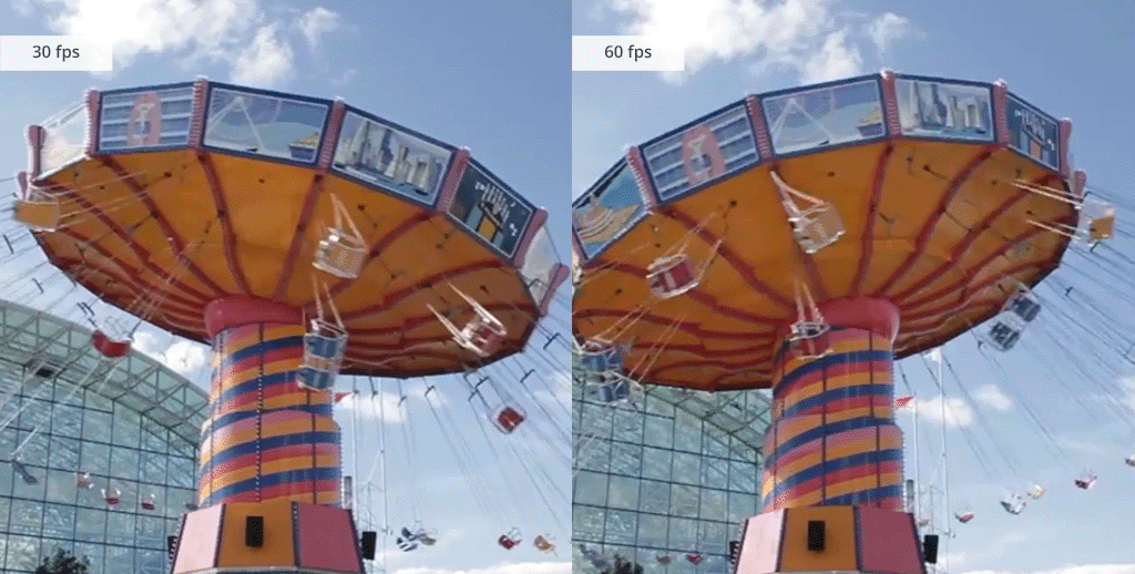 30 vs 60 fps slow motion