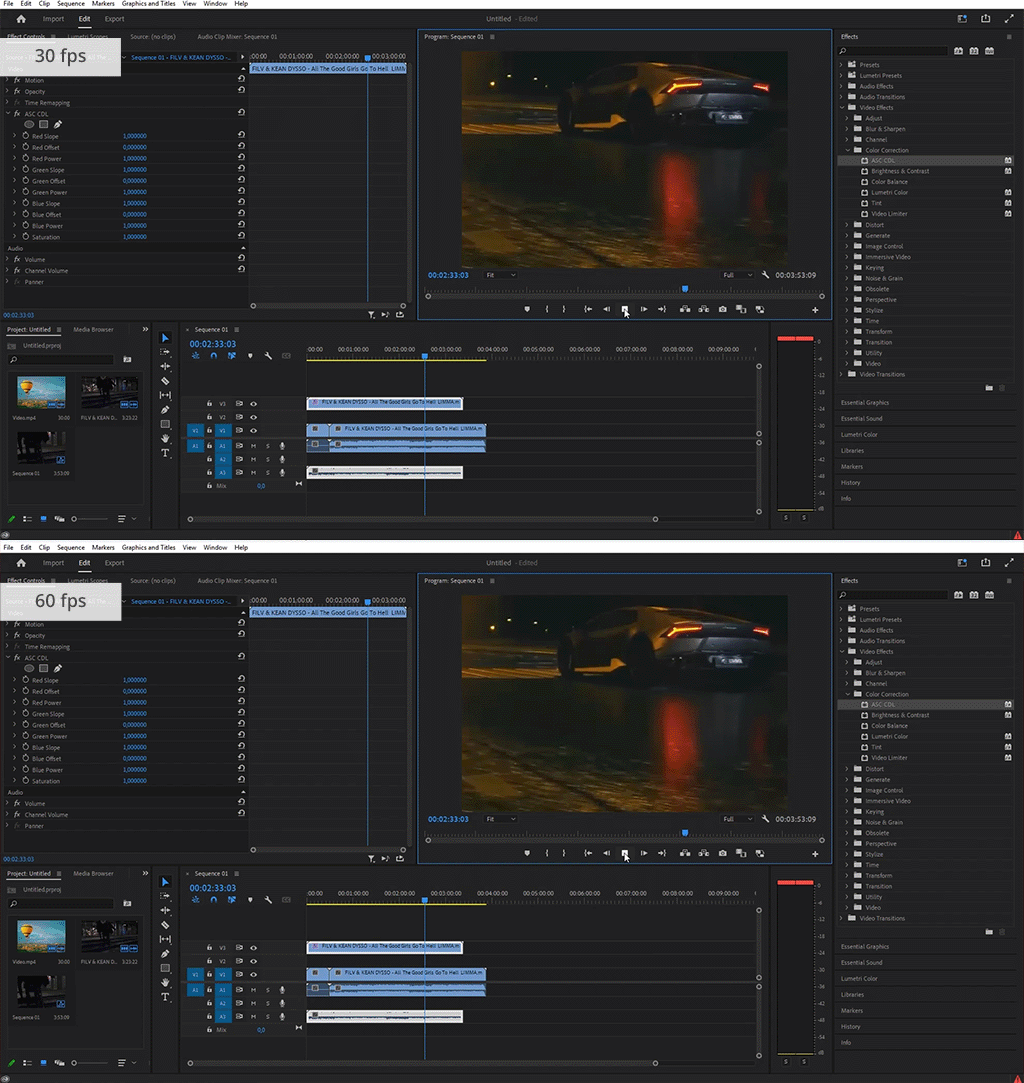 30 vs 60 fps youtube