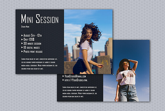 Spring Mini Session Flyer Template for Photographers