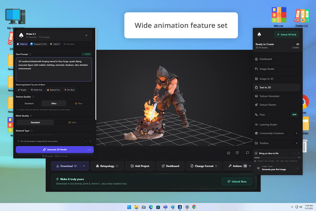 3d ai studio ai 3d character creator