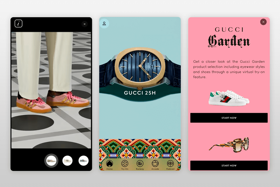3d modeling in ecommerce gucci