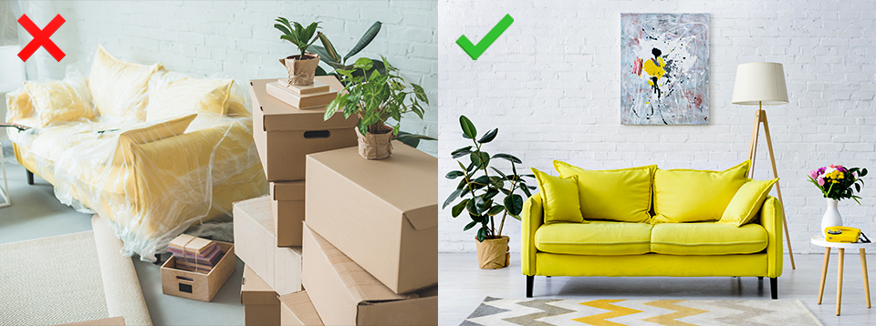 3d real estate photography clearing space