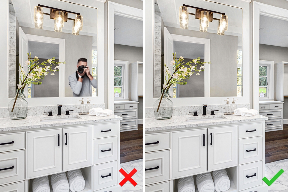 3d real estate photography mirrors and reflections