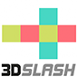 3d slash logo