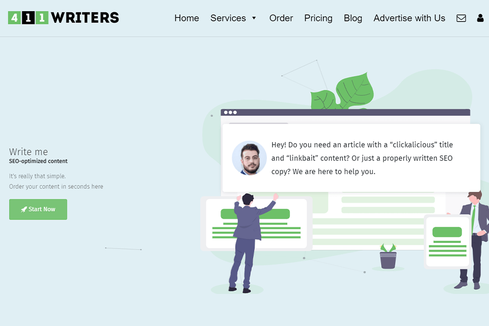 411writers interface