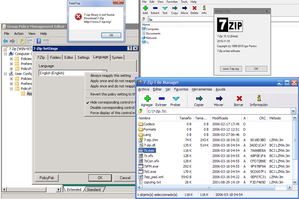 7zip download windows xp