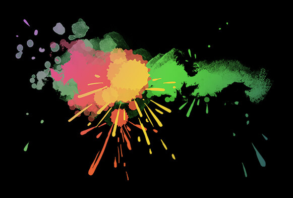 powder explosion photoshop