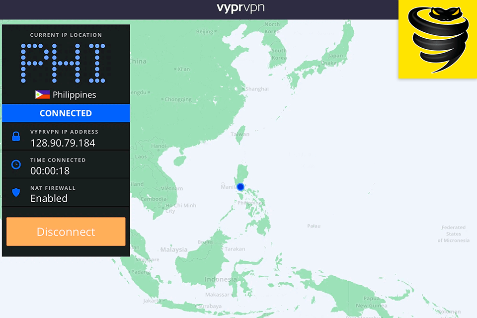 VyprVPN interface