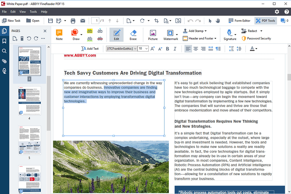 abbyy finereader pdf easeus editor alternative interface