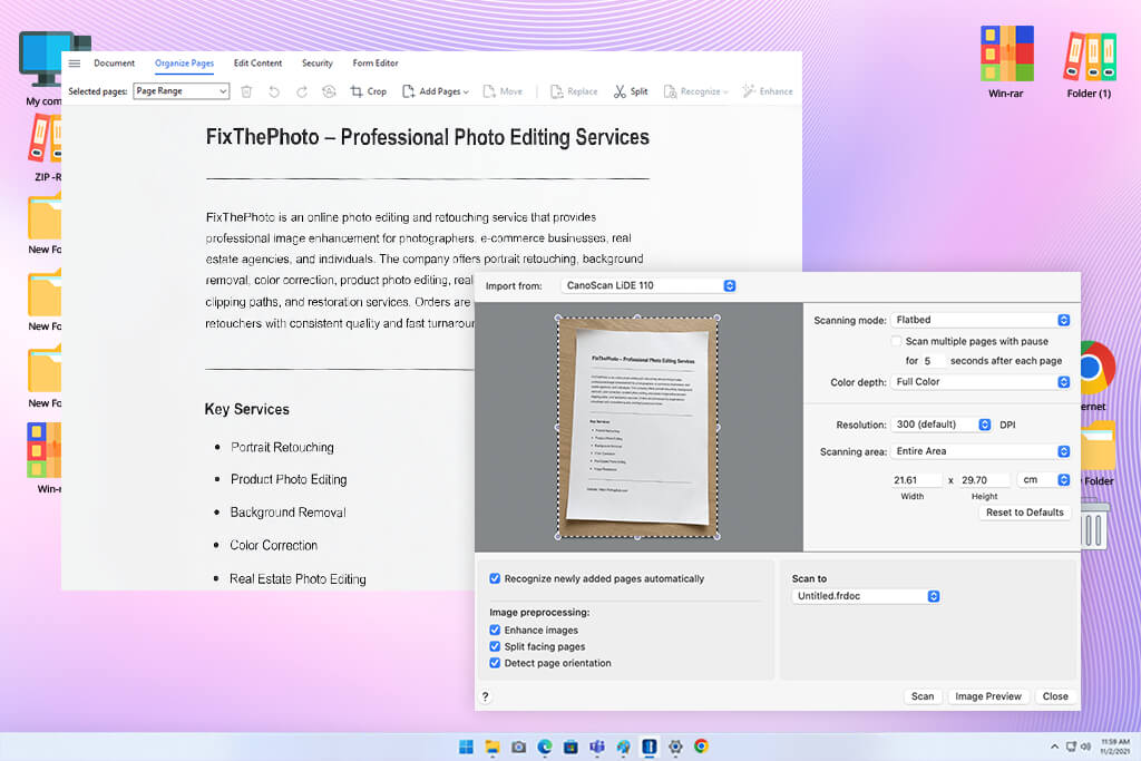 abbyy finereader scanned pdf enhancer