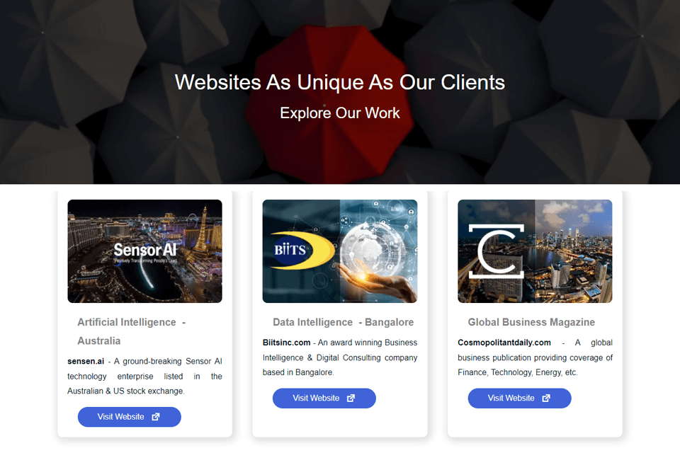 abs website design company portfolio