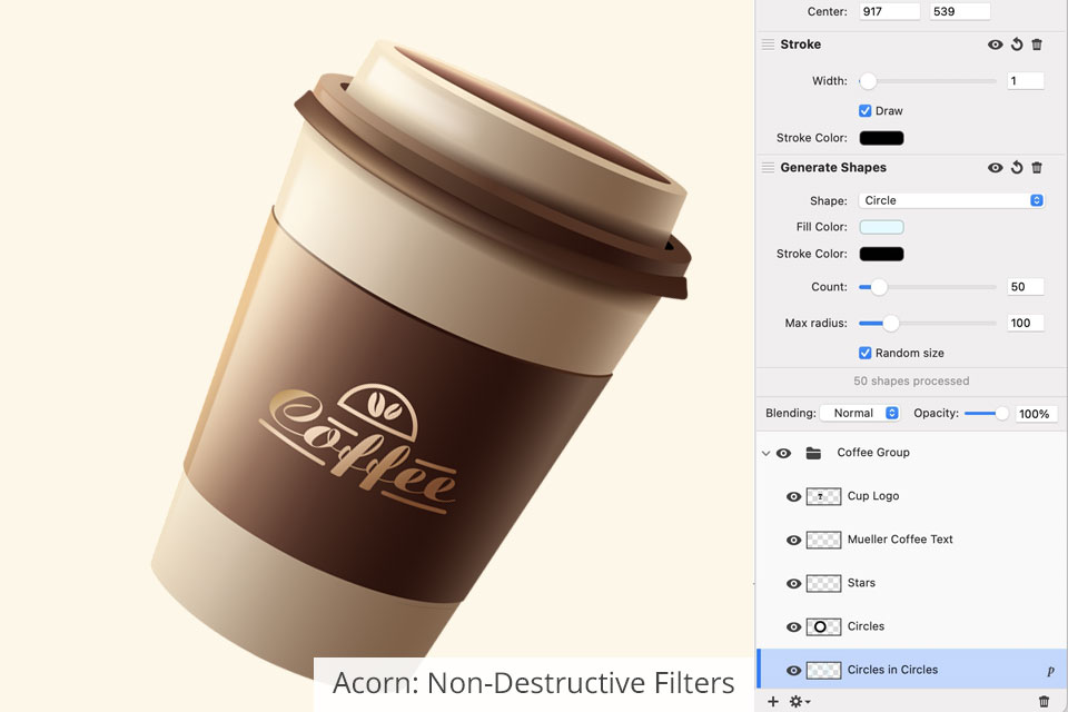 acorn non-destructive filters