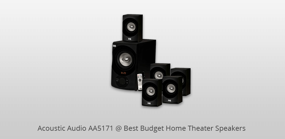 acoustic audio aa5171 budget home theater speakers