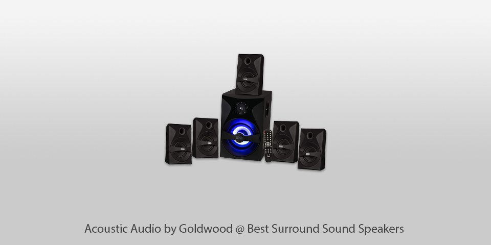 acoustic audio by goldwood surround sound speakers