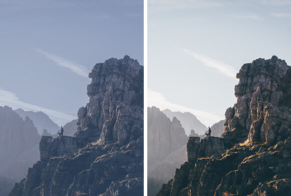 необработанные пресеты золотой