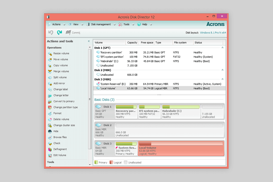 acronis true image exclude partition