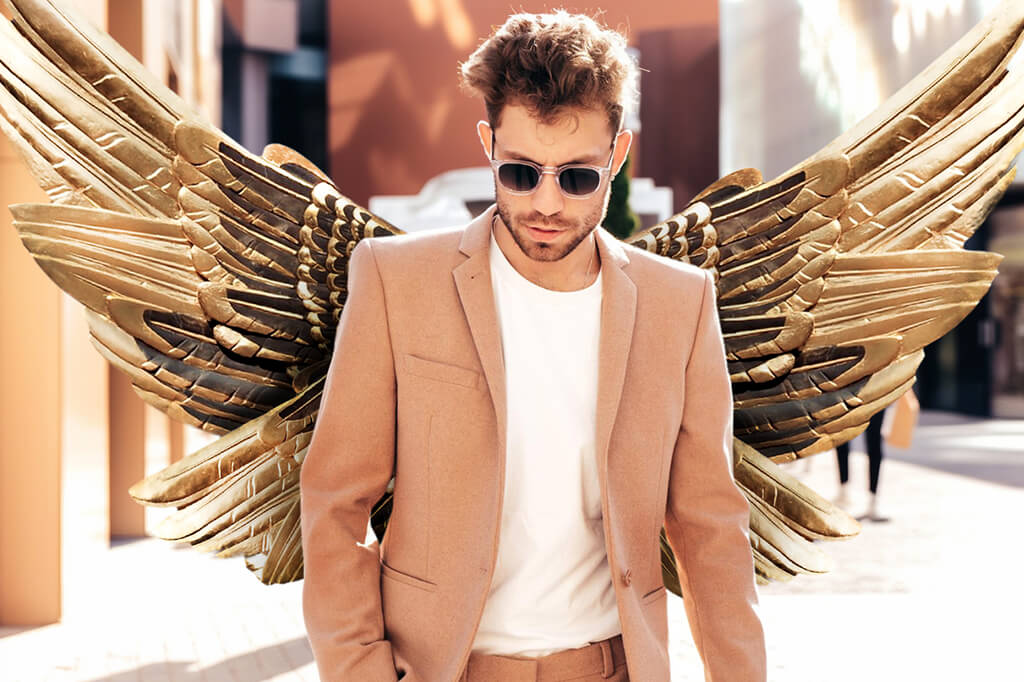 dodajte anđeoska krila foto ptici