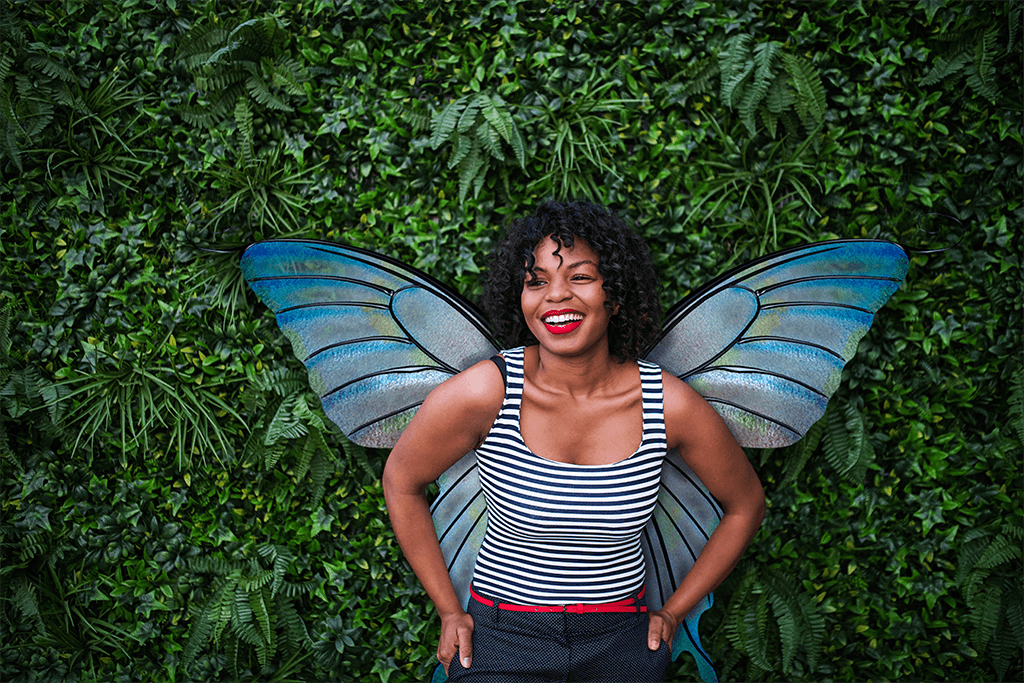 dodajte anđeoska krila leptiru na fotografiju