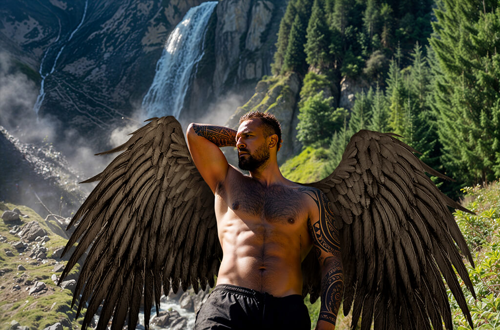 dodajte anđeoska krila umjetničkoj fotografiji