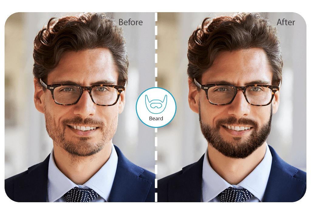 add beard to photo app