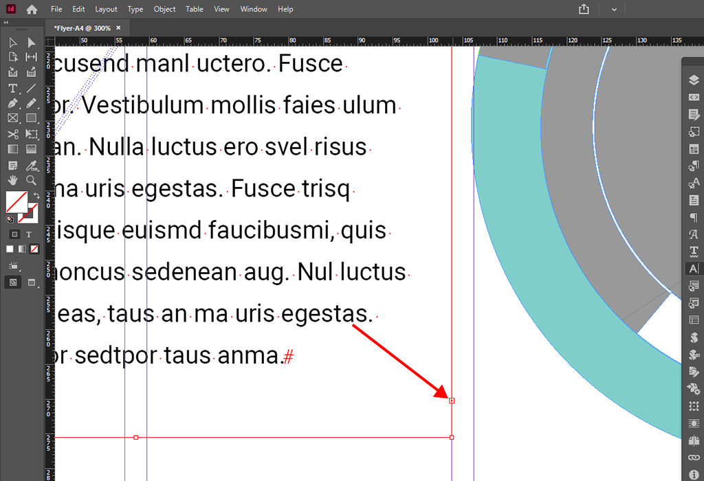 overset text indesign