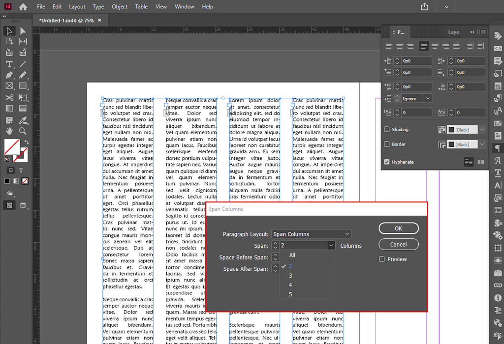 how-to-add-columns-in-indesign-in-several-clicks