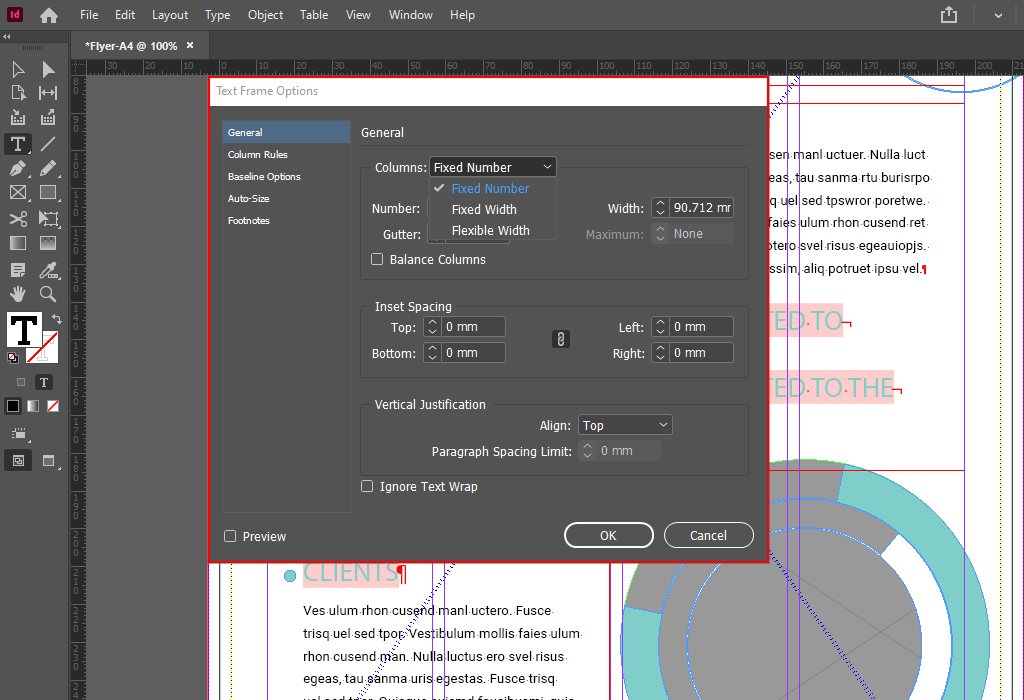 How To Add Columns In Indesign In Several Clicks 5521