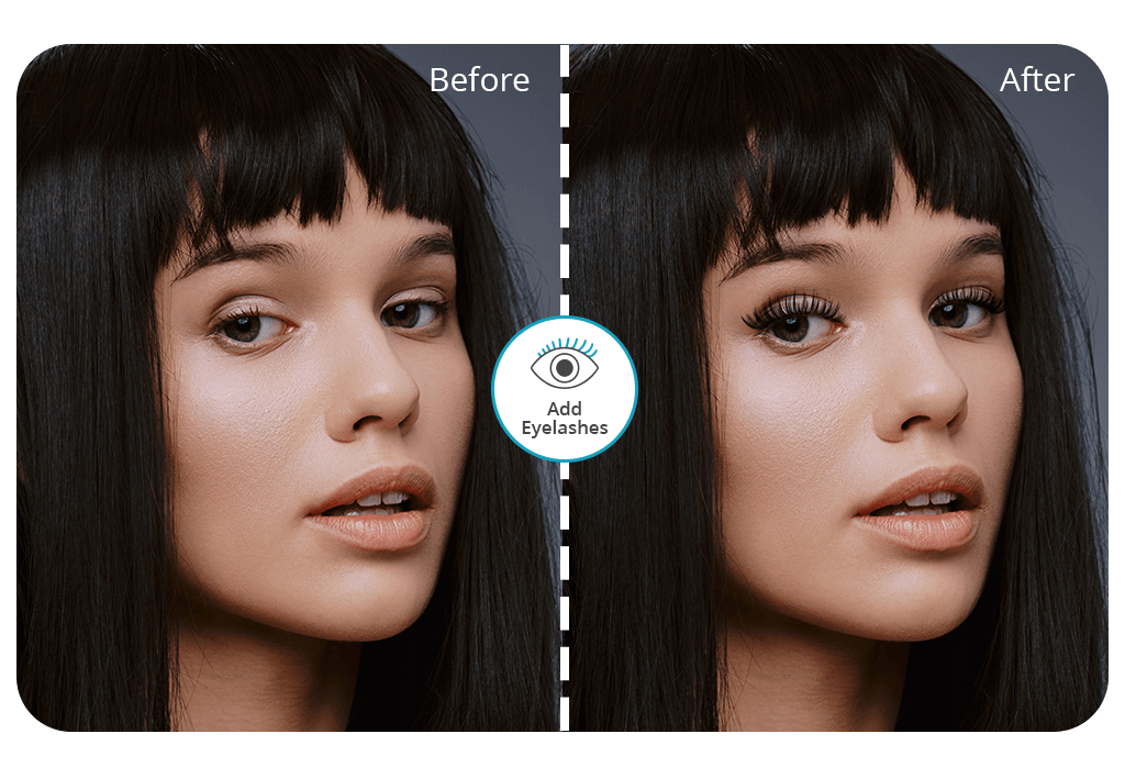 add eyelashes to photo