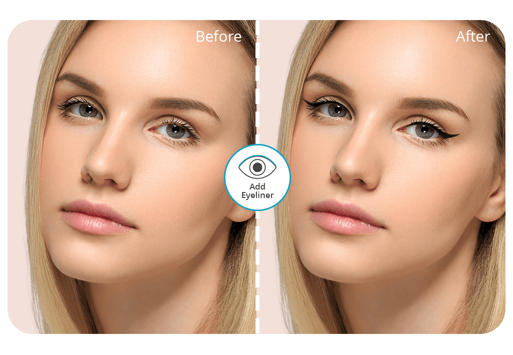 add eyeliner to photo online cover