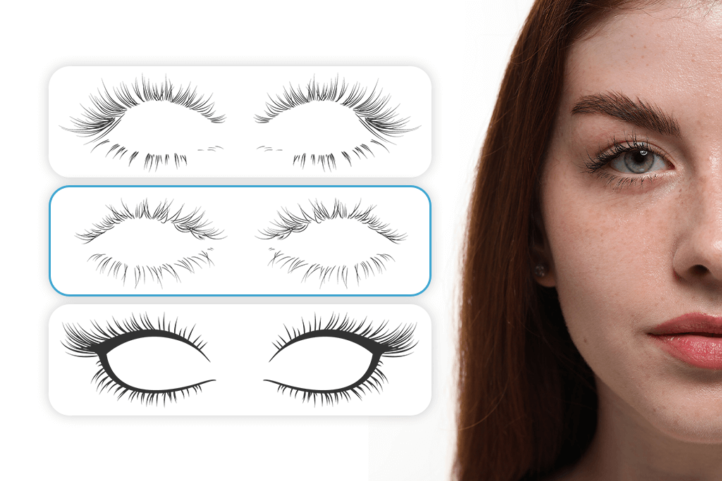 किसी तस्वीर में नकली पलकें जोड़ें