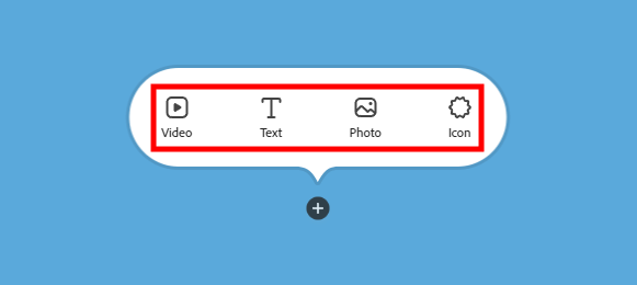add icons to make a youtube intro in adobe cc express