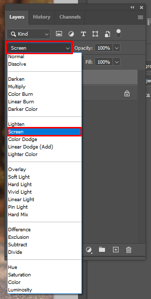 add light in photoshop blend mode