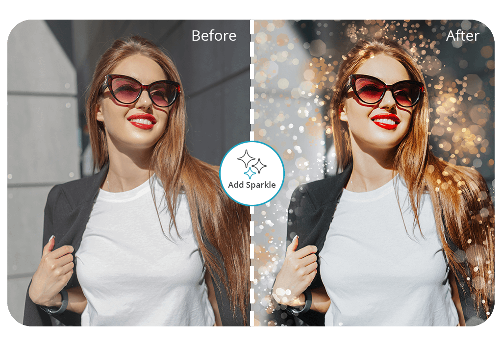 add sparkle to photo