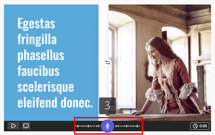 add voice to make a youtube intro in adobe cc express