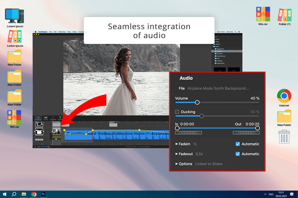 fotomagico adding audio