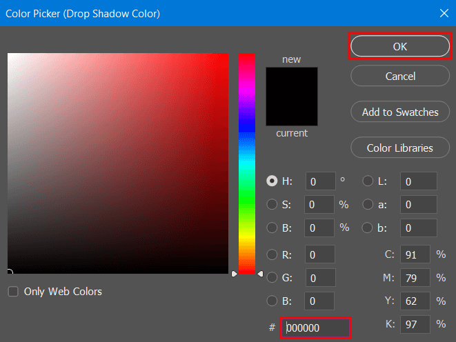 adding shadow to text in photoshop additional adjustments