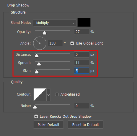 adding shadow to text in photoshop customization