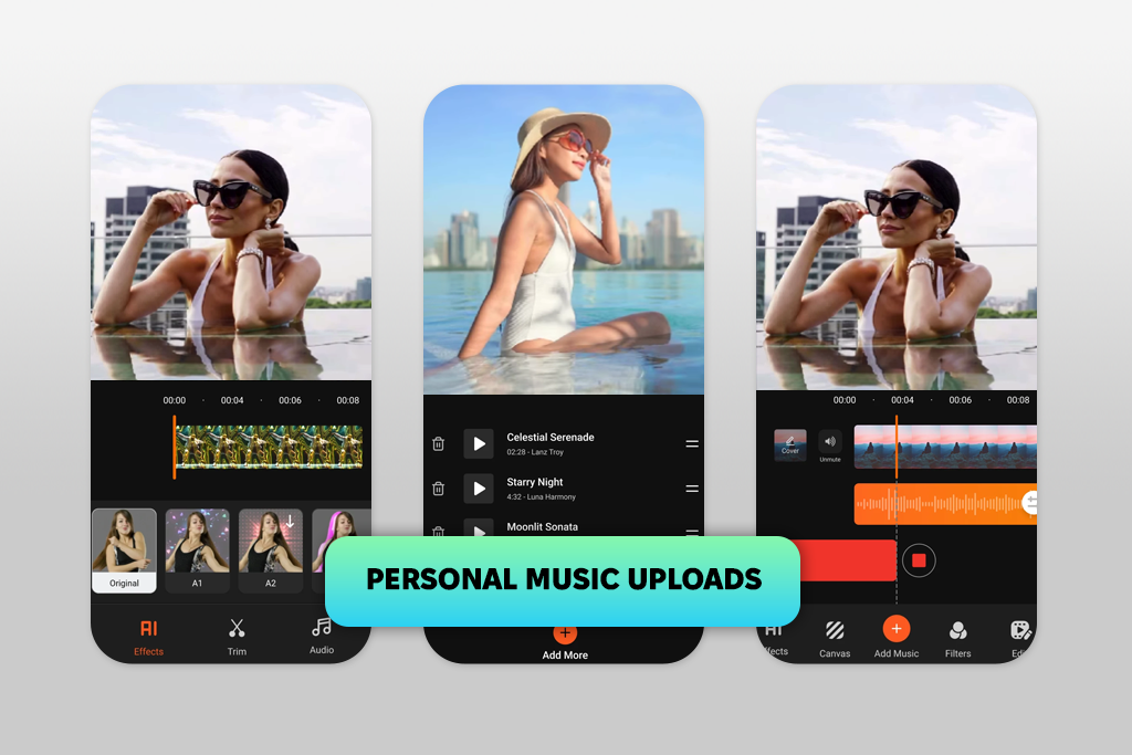 addmusictovideo ai editor app to add music to video
