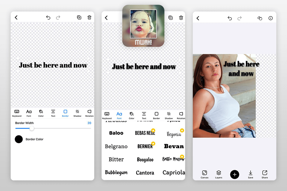 addtext add caption to photo app