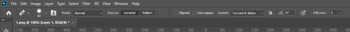 adjust the brush to remove dark circles under eyes photoshop