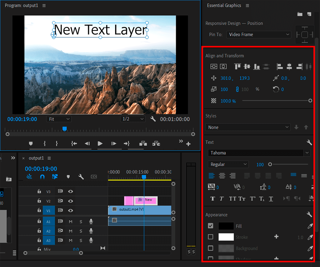 how to insert text in adobe premiere