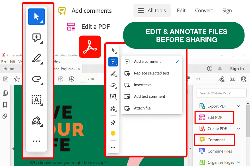 adobe acrobat best tool to share pdfs online
