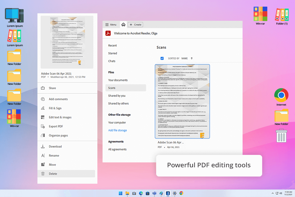adobe acrobat document scanning software