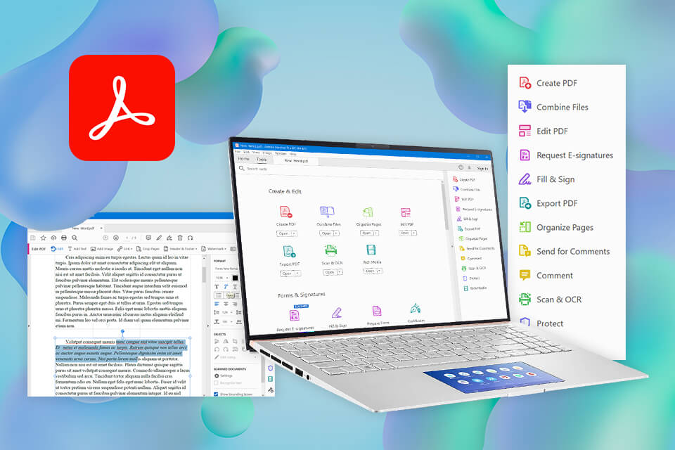 adobe acrobat interface