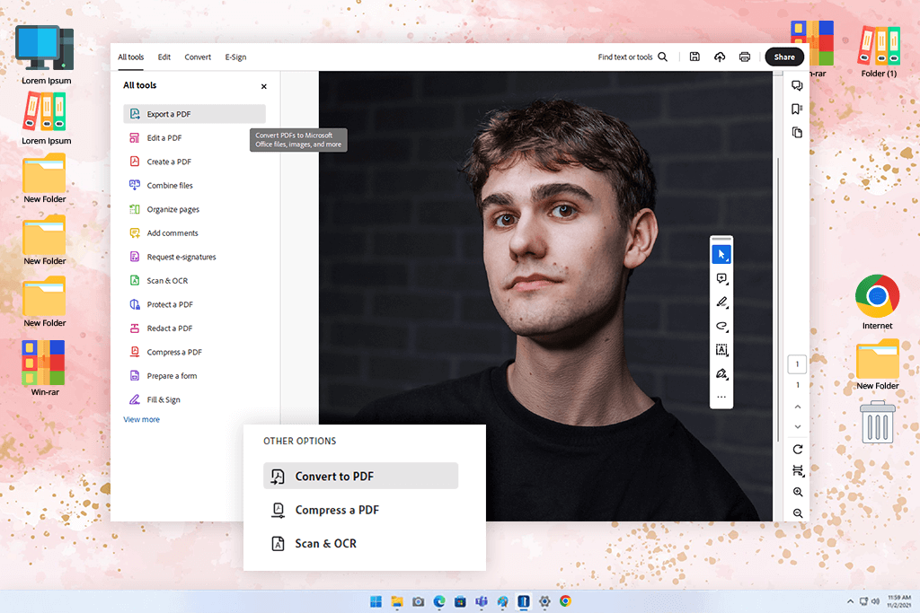 adobe acrobat jpg to pdf converter
