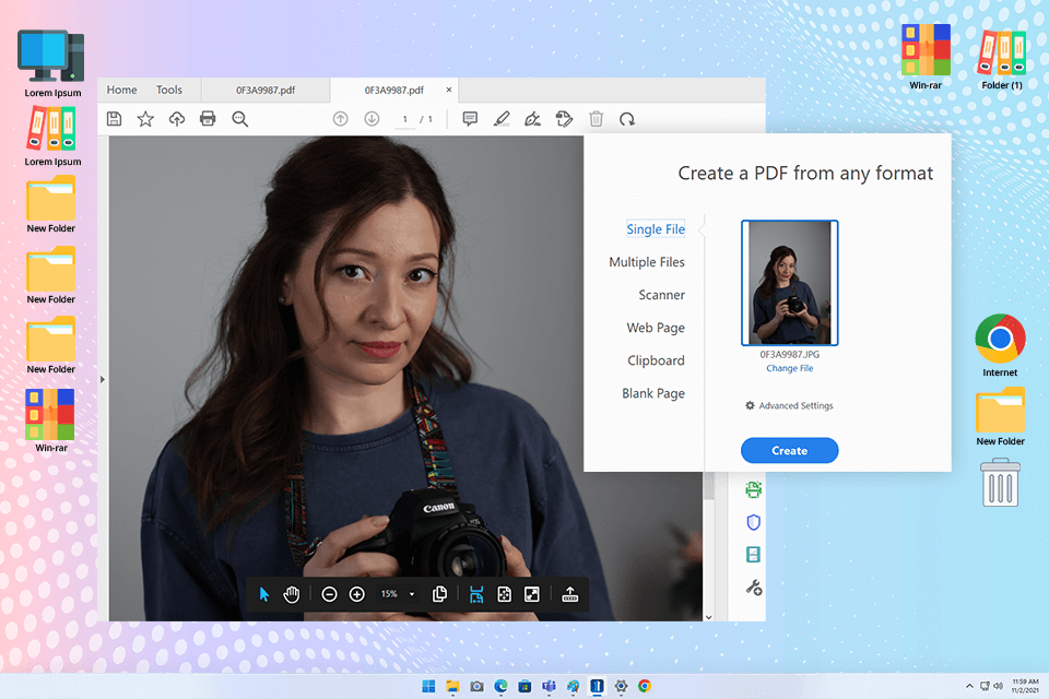 adobe acrobat jpg to pdf converter
